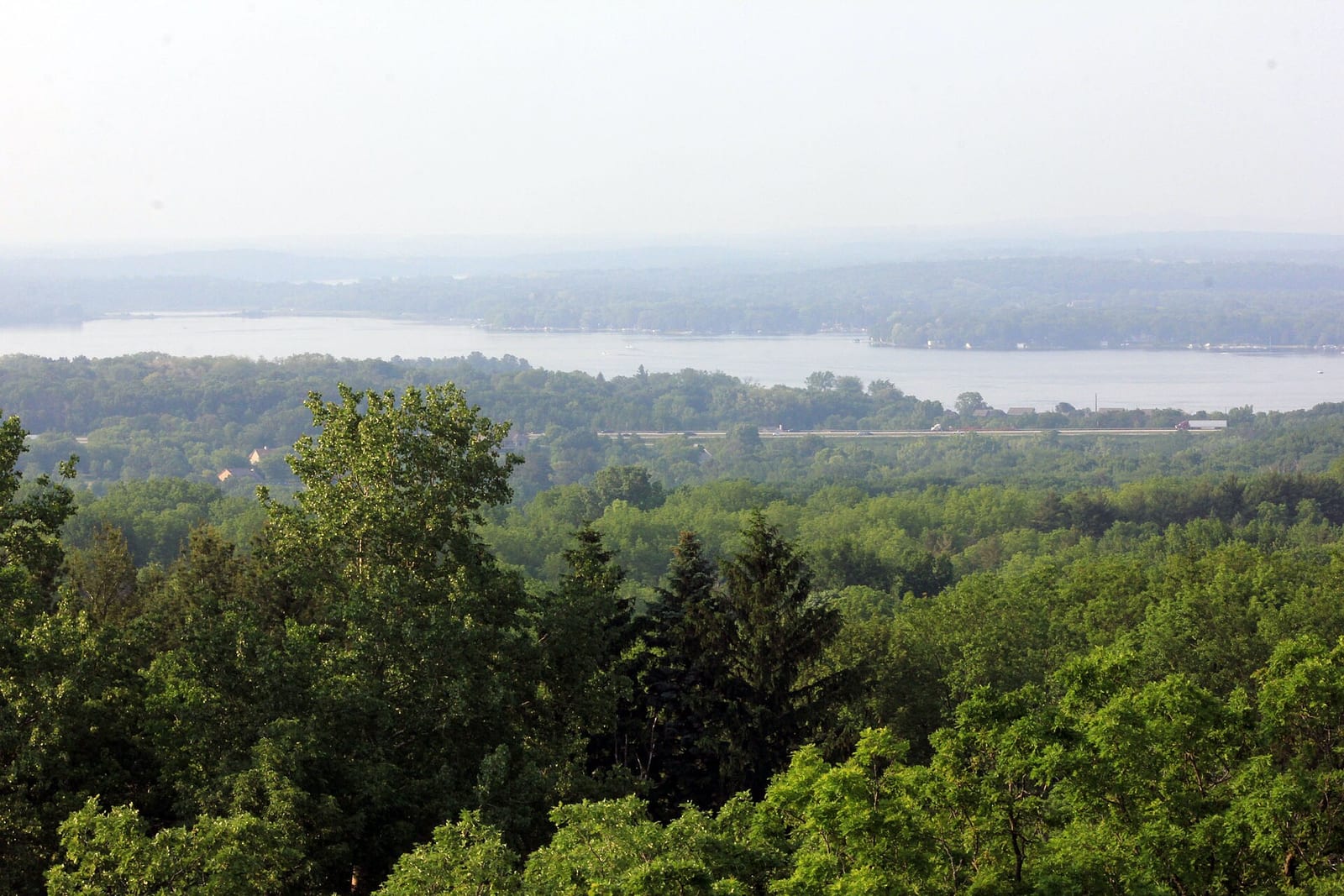 The view from Lapham Peak in the Kettle Moraine State Forest