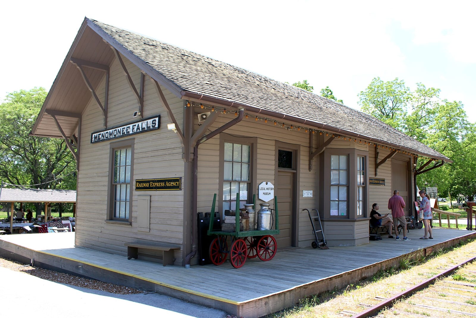 The Menomonee Falls Depot at Old Falls Village - Michael Barera, CC BY-SA 4.0